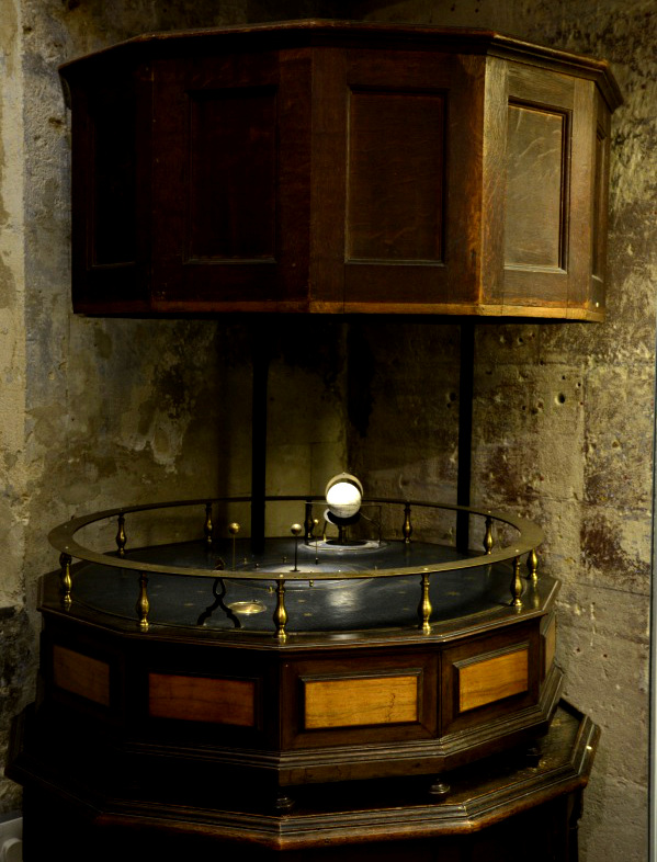 Orrery, by Thomas Wright, London, c. 1731 (Inv. 35757) It is thought that this orrery was owned by Charles Boyle. You can see it in the basement of the Museum.