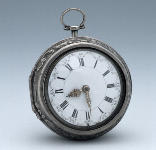 Verge watch, London, c.1750 (Inv. 52706). Although this watch is more than 200 years old, its face is incredibly similar to those we wear today.