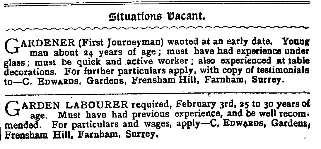 The advert which appeared in Bell News, 18 January 1908, p 519