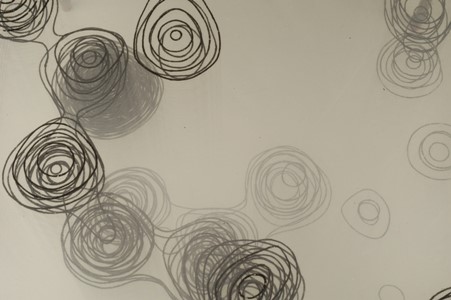 Electron density model of penicillin molecule (inv. 17631) resulting from crystallography experiments carried out by Dorothy Hodgkin in Oxford